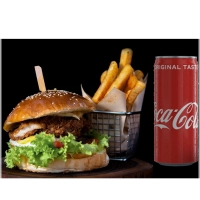 friet en een frisdrank